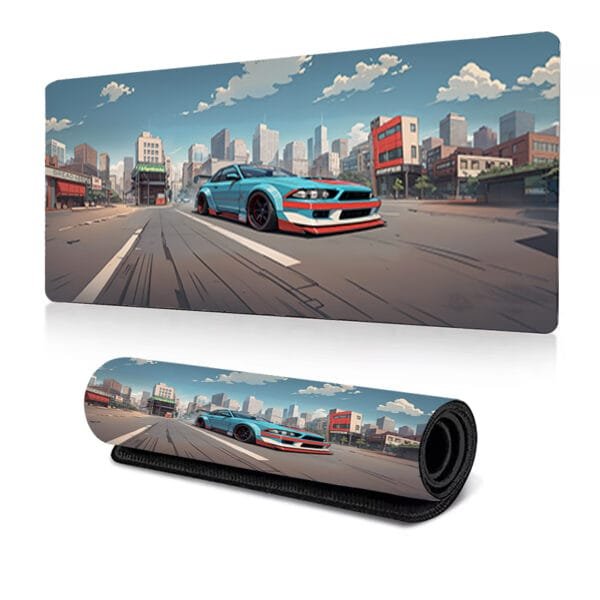 Mustang Sports Car Graffiti Animation Gaming Mouse Pad - Image 9